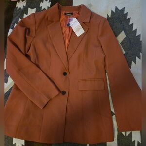 Women's Oversized Rust Blazer